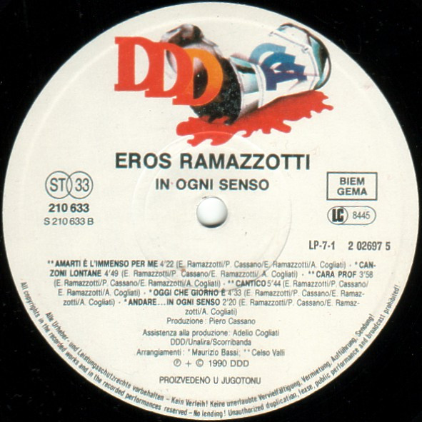 Eros Ramazzotti - In Ogni Senso