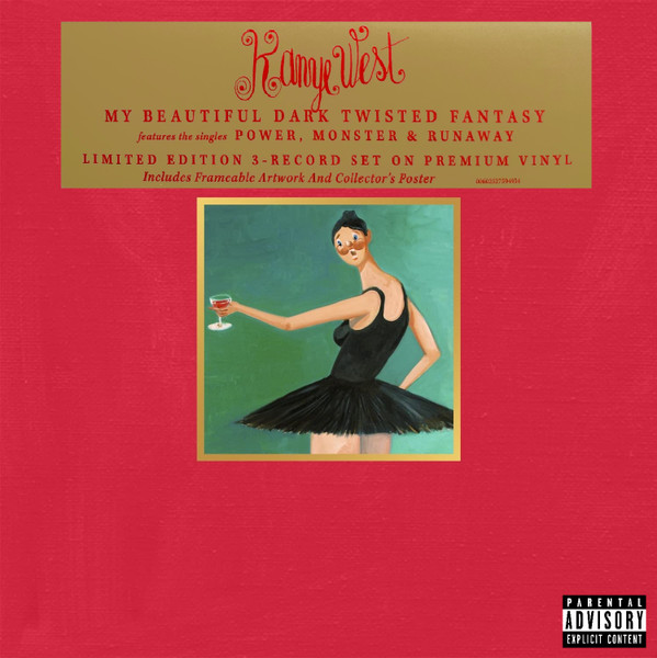 Kanye West - My Beautiful Dark Twisted Fantasy(Limited Edition)(3LP)+poster