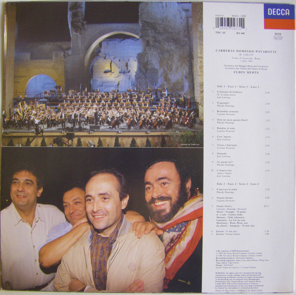 Luciano Pavarotti - 3 Tenors In Concert(+booklet)