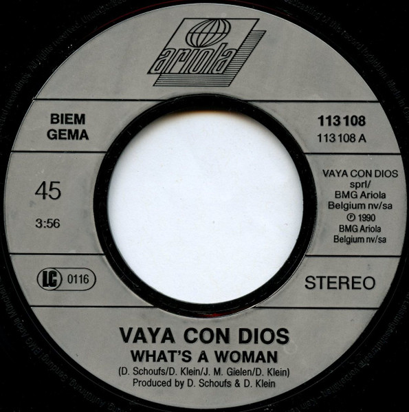 Vaya Con Dios - What's A Woman? (7'' Single) (big hole)