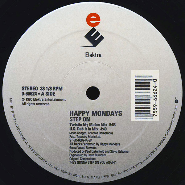 Happy Mondays - Step On (12'' Single) (U.S. edit)