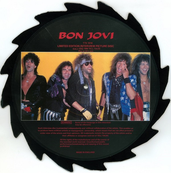 Bon Jovi - Interview ( SAW CUT SHAPED PICTURE VINYL )