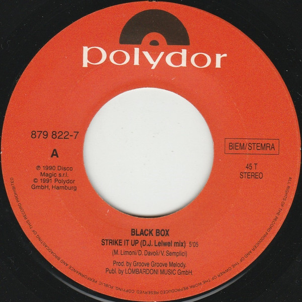 Black Box - Strike It Up (7'' Single) (big hole)
