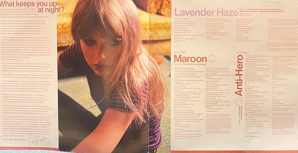 Taylor Swift - Midnights (Mahogany Vinyl)(Special France Edition) + booklet