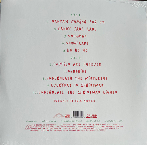 Sia - Everyday Is Christmas (White Vinyl)