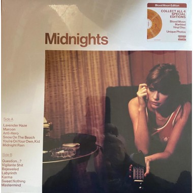 Taylor Swift - Midnights (Blood Moon Vinyl)(Special Edition) + booklet