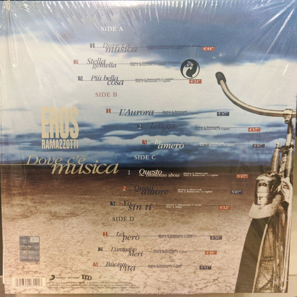 Eros Ramazzotti - Dove C'è Musica(Blue Vinyl)(2 LP)+poster