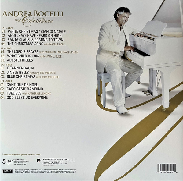 Andrea Bocelli - My Christmas (Gold & White Vinyl)(Limited Edition)(2LP)