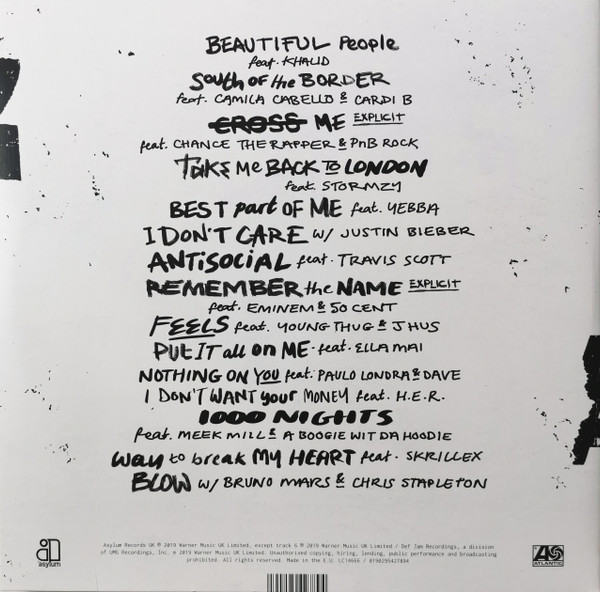 Ed Sheeran - No.6 Collaborations Project(2 LP)