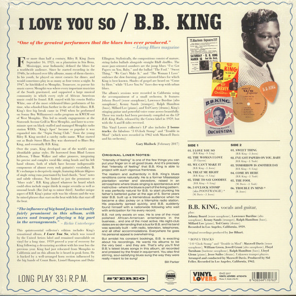 BB King - I Love You So