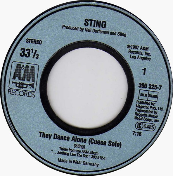 Sting - They Dance Alone(7'' Single)