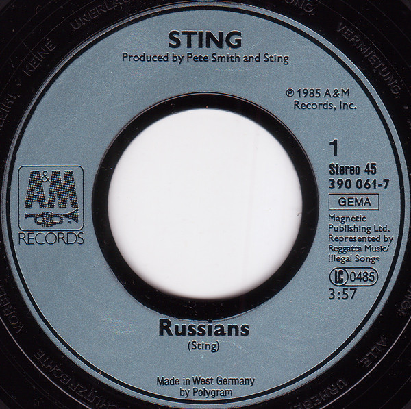 Sting - Russians(7'' Single)