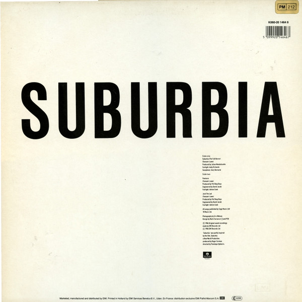 Pet Shop Boys - Suburbia(mini album)(12'' Single)