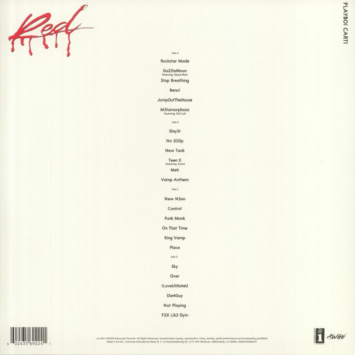 Playboi Carti - Whole Lotta Red(2 LP)(Canada Edition)
