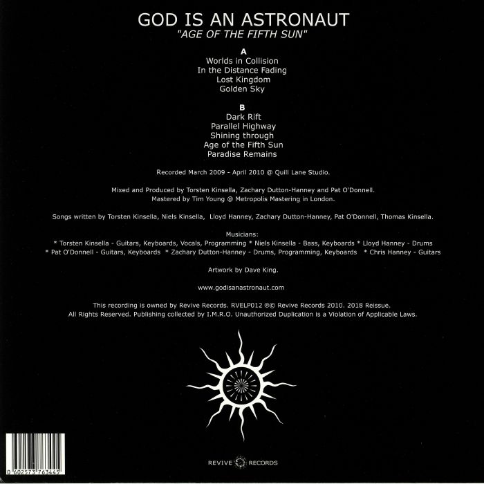 God Is An Astronaut - Age Of The Fifth Sun(Green Vinyl)(USA Edition)