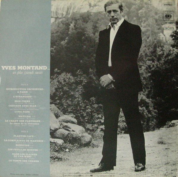 Yves Montand - The Best Of(France Pressing)