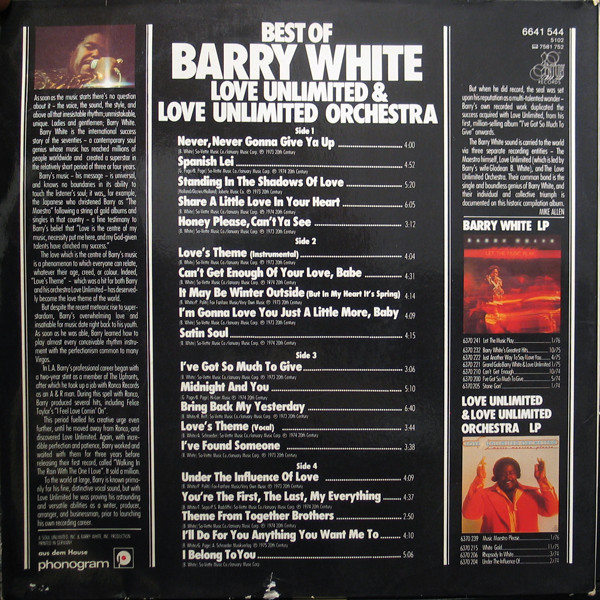 Barry White - Greatest Hits (2LP)
