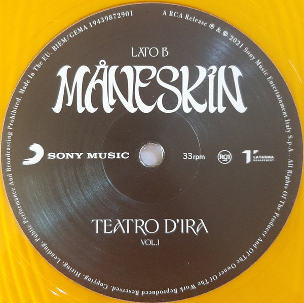 Maneskin - Teatro D'Ira . Vol.1 (Orange Vinyl)