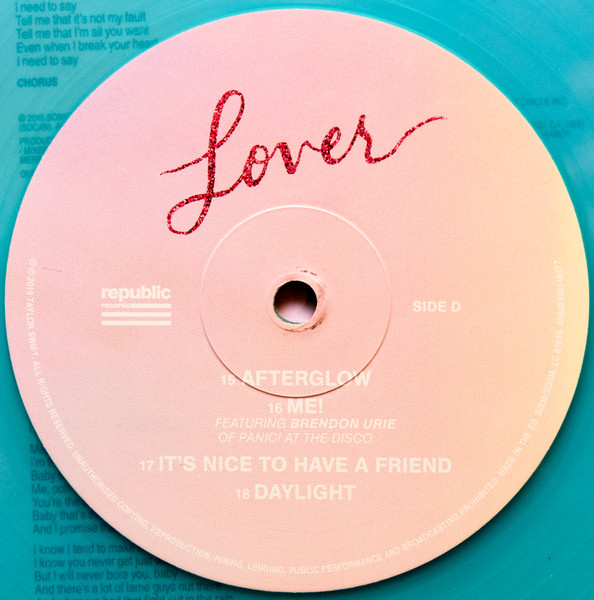 Taylor Swift - Lover (2LP) (Pink & Blue Vinyl)