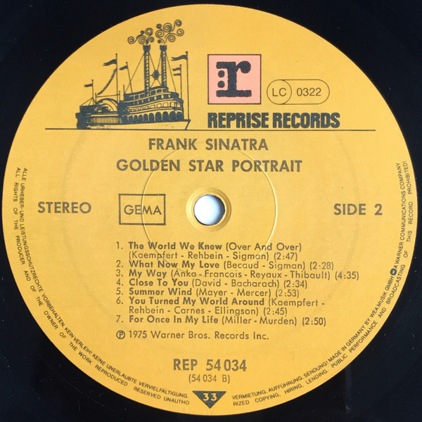 Frank Sinatra - Golden Star Portrait