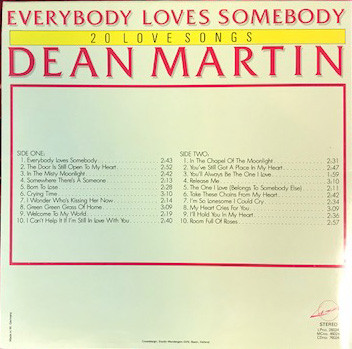 Dean Martin - 20 Love Songs