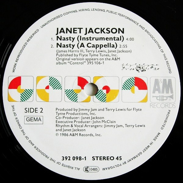 Janet Jackson - Nasty (12'' Single)