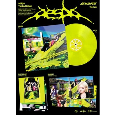 AESPA - Lemonade(Neon Yellow Vinyl) + booklet + photocards