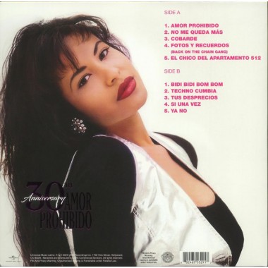 SELENA - Amor Prohibido(Clear Vinyl)